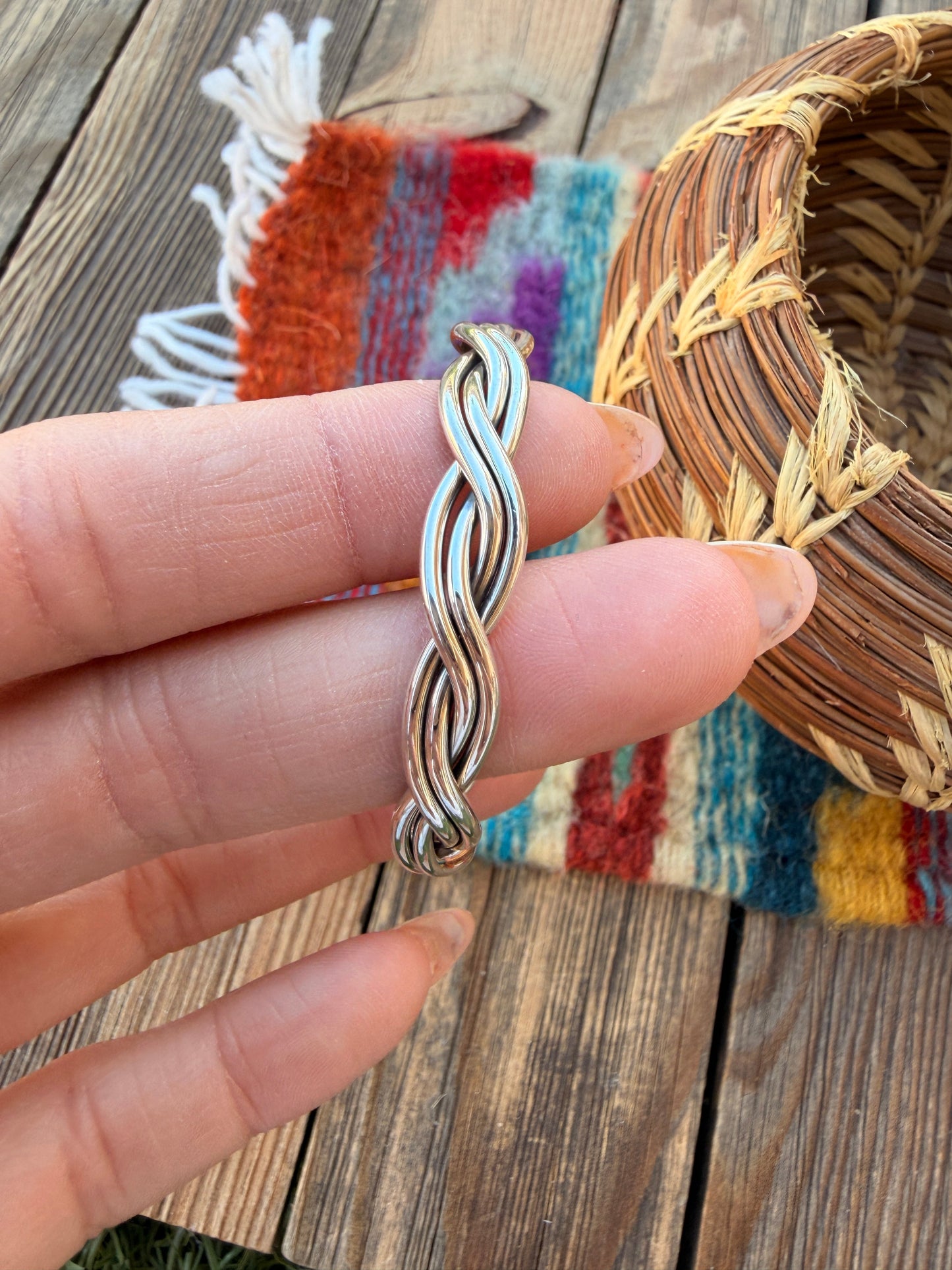 Handcrafted Sterling Silver Baby Cuff Bracelet