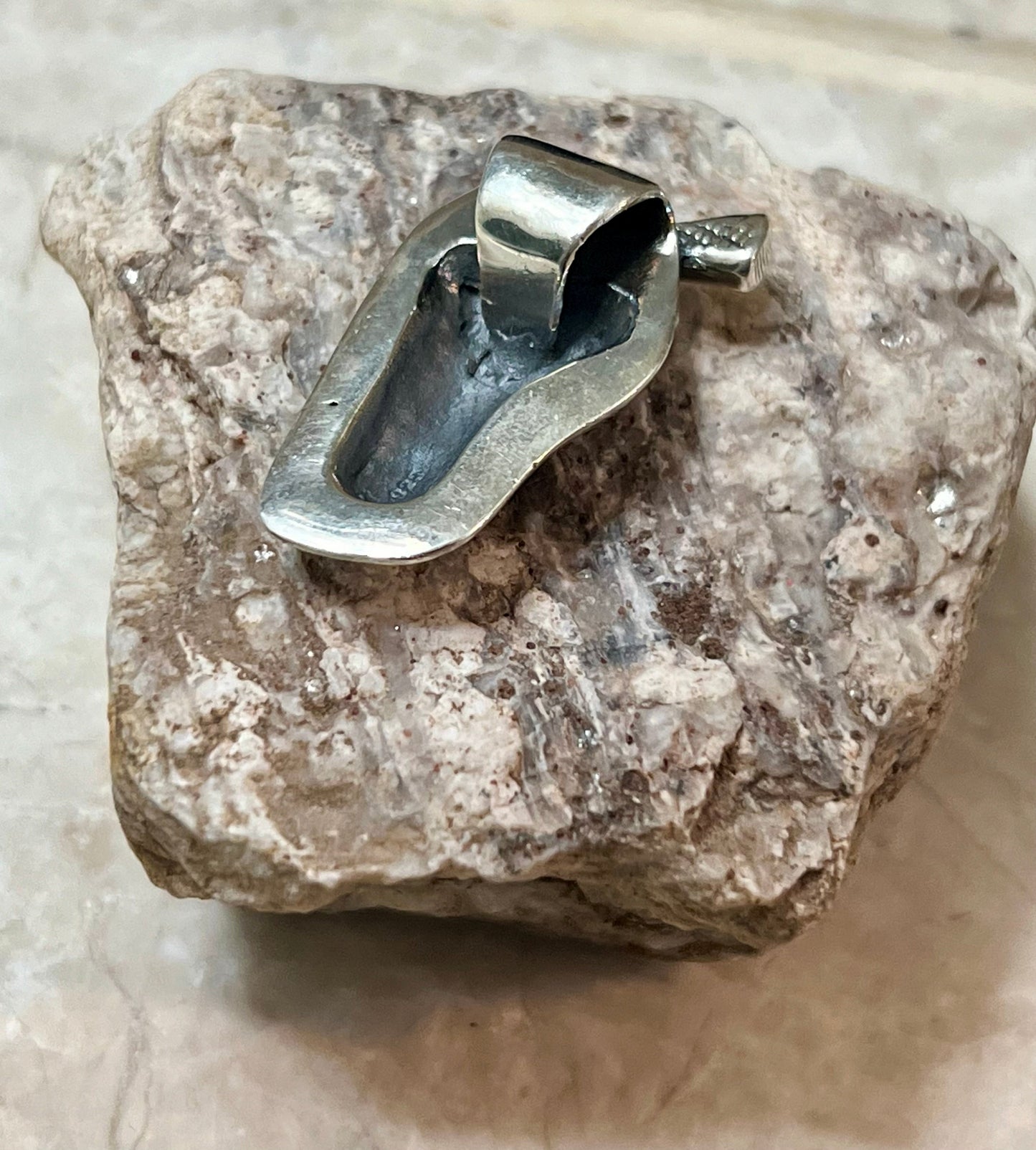 Gun in Holster Sterling Silver Pendant
