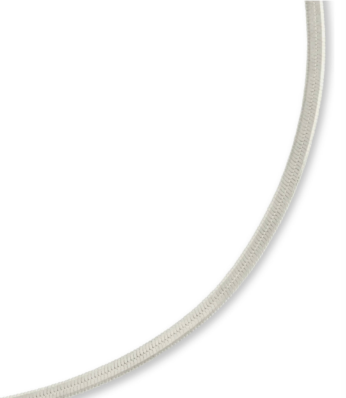 Sterling Silver Herringbone Chain Bracelet S/M