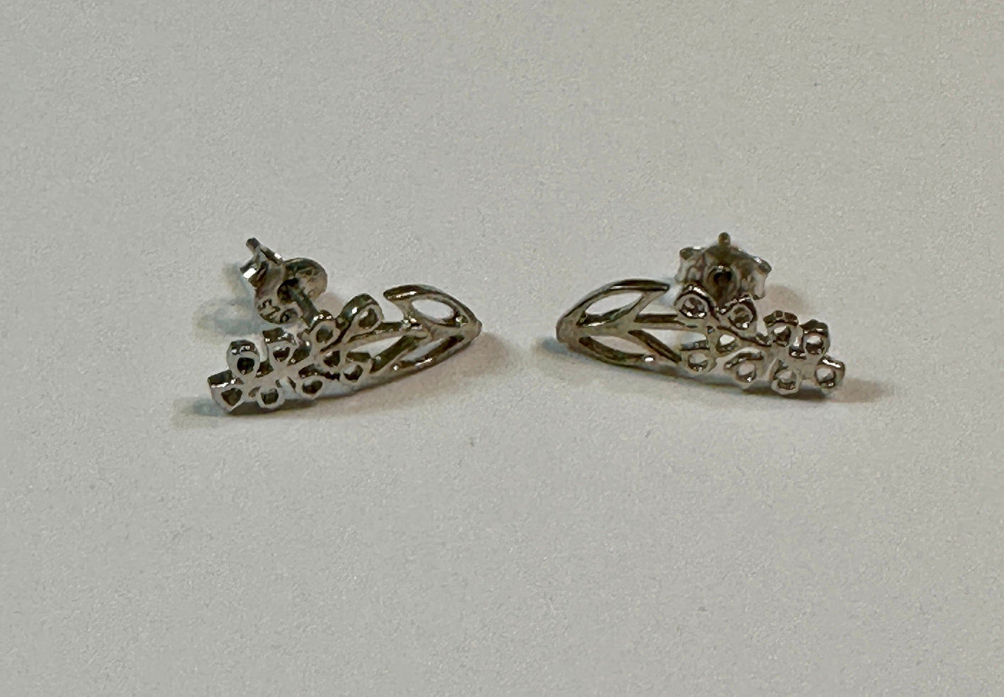 Sterling Silver Birthday Flower Stud Earrings May