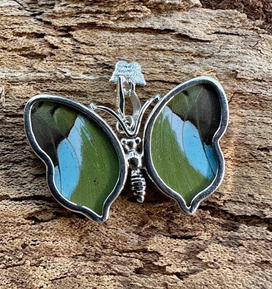 Nessaea Green Butterfly Pendant