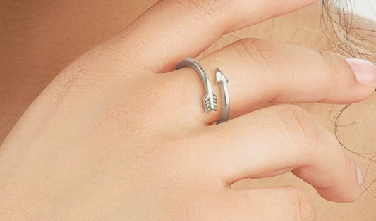 Sterling Silver Arrow Wrap Ring