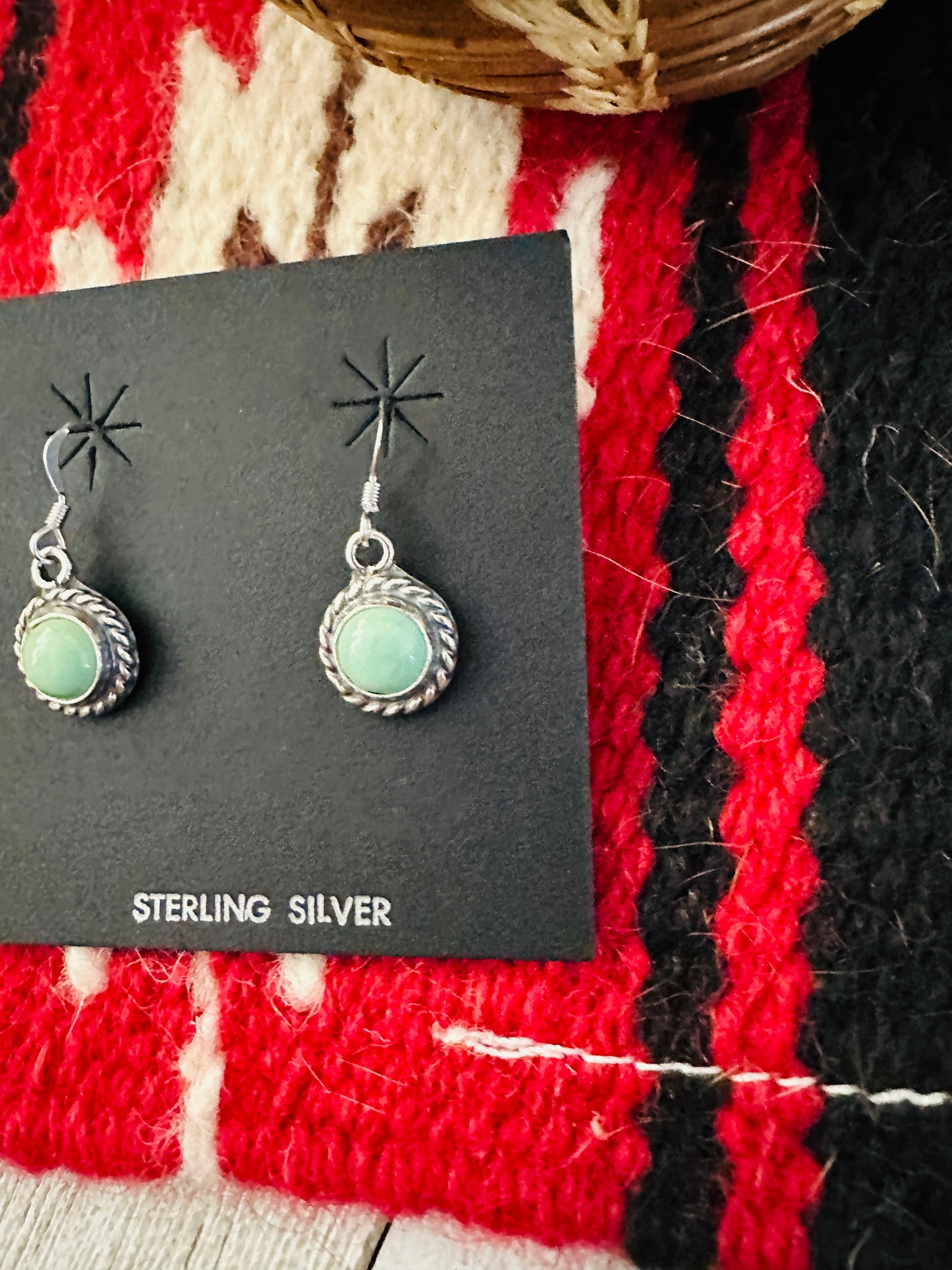 Handcrafted Turquoise and Sterling Silver Dangle Earrings