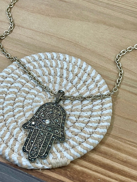 The Bijoux Vault Vintage Gold Plated  Chain  Necklace