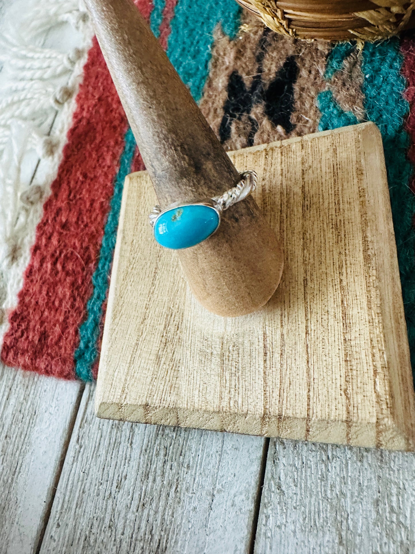 Handcrafted Turquoise & Sterling Silver Ring