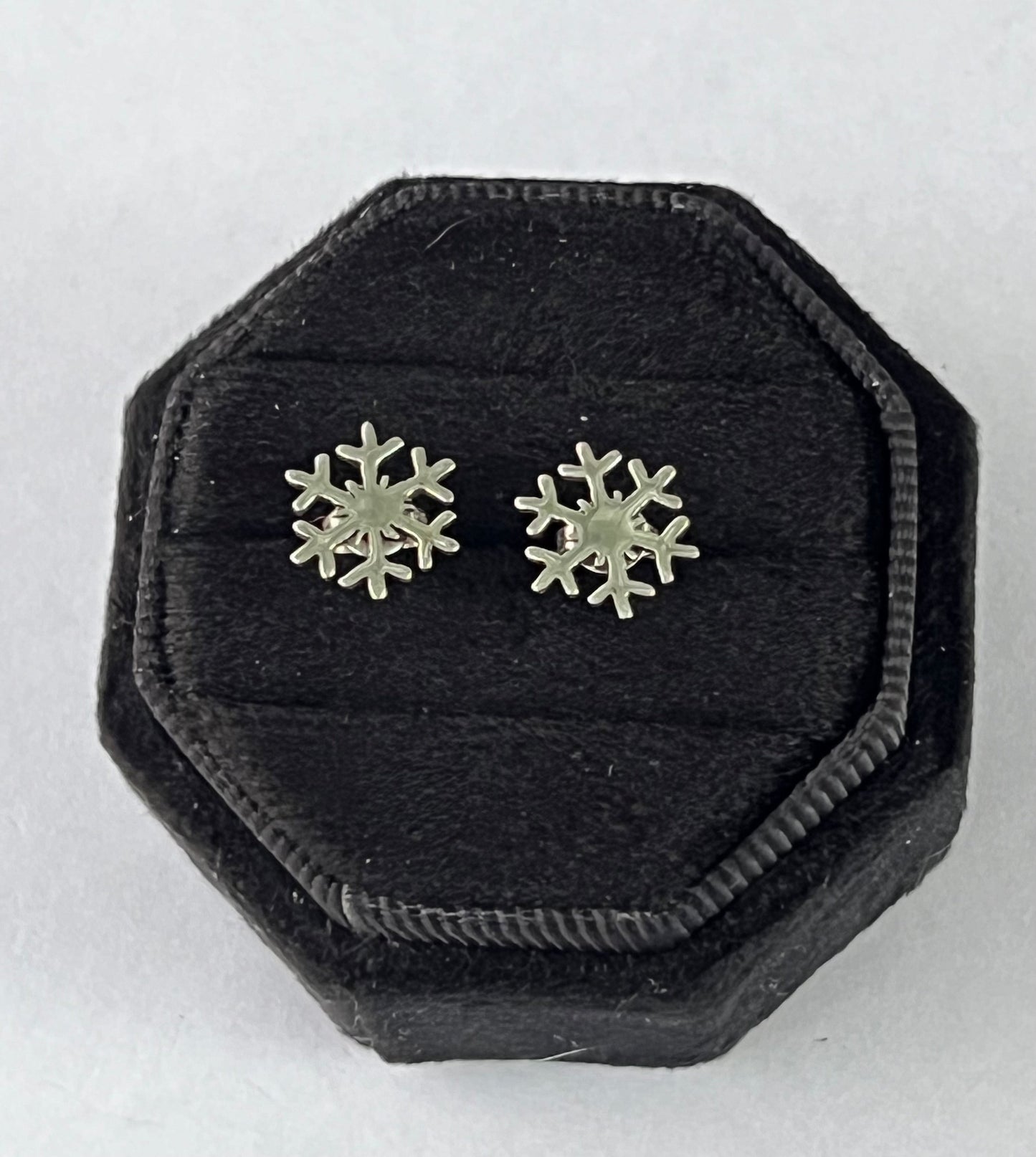 Sterling Silver Snowflake Earrings On Post