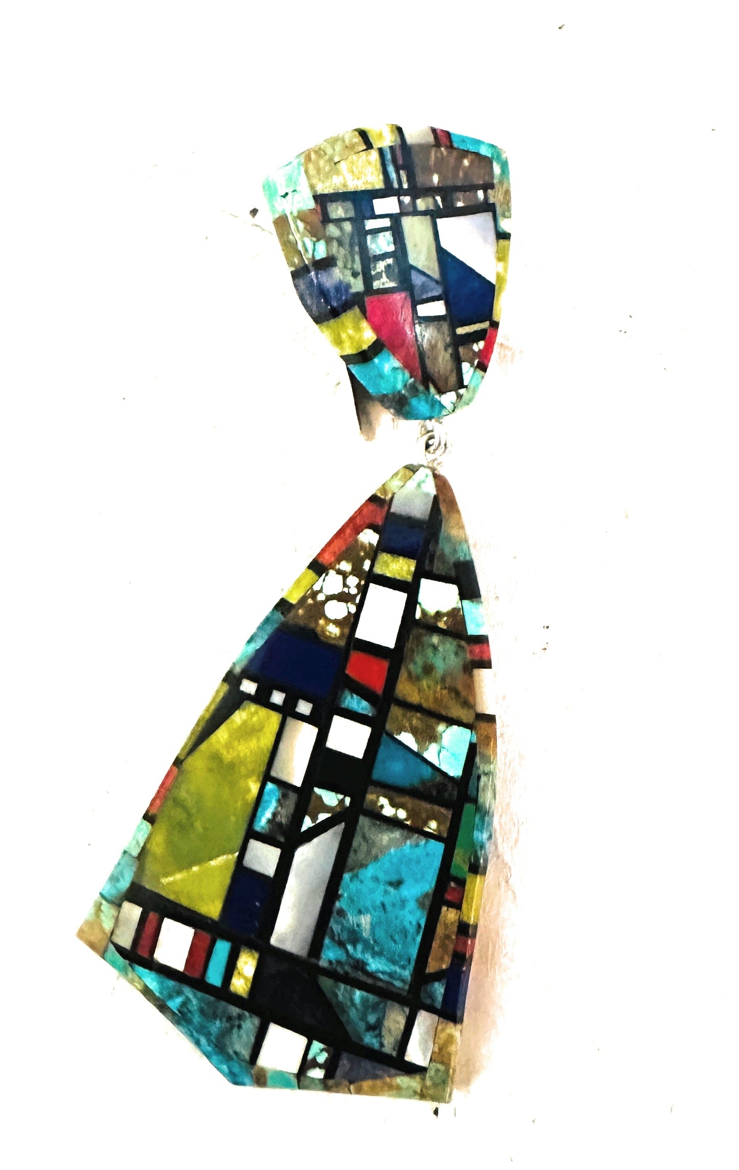 Handcrafted Multi Stone Inlay Pendant