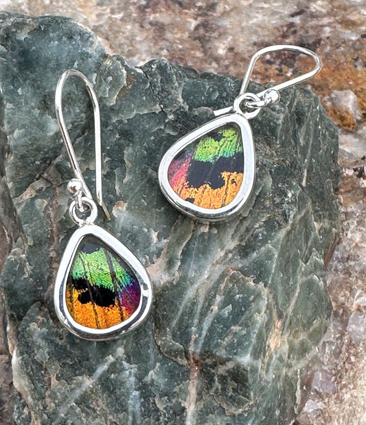 Butterfly Dangle Sterling Silver Earrings