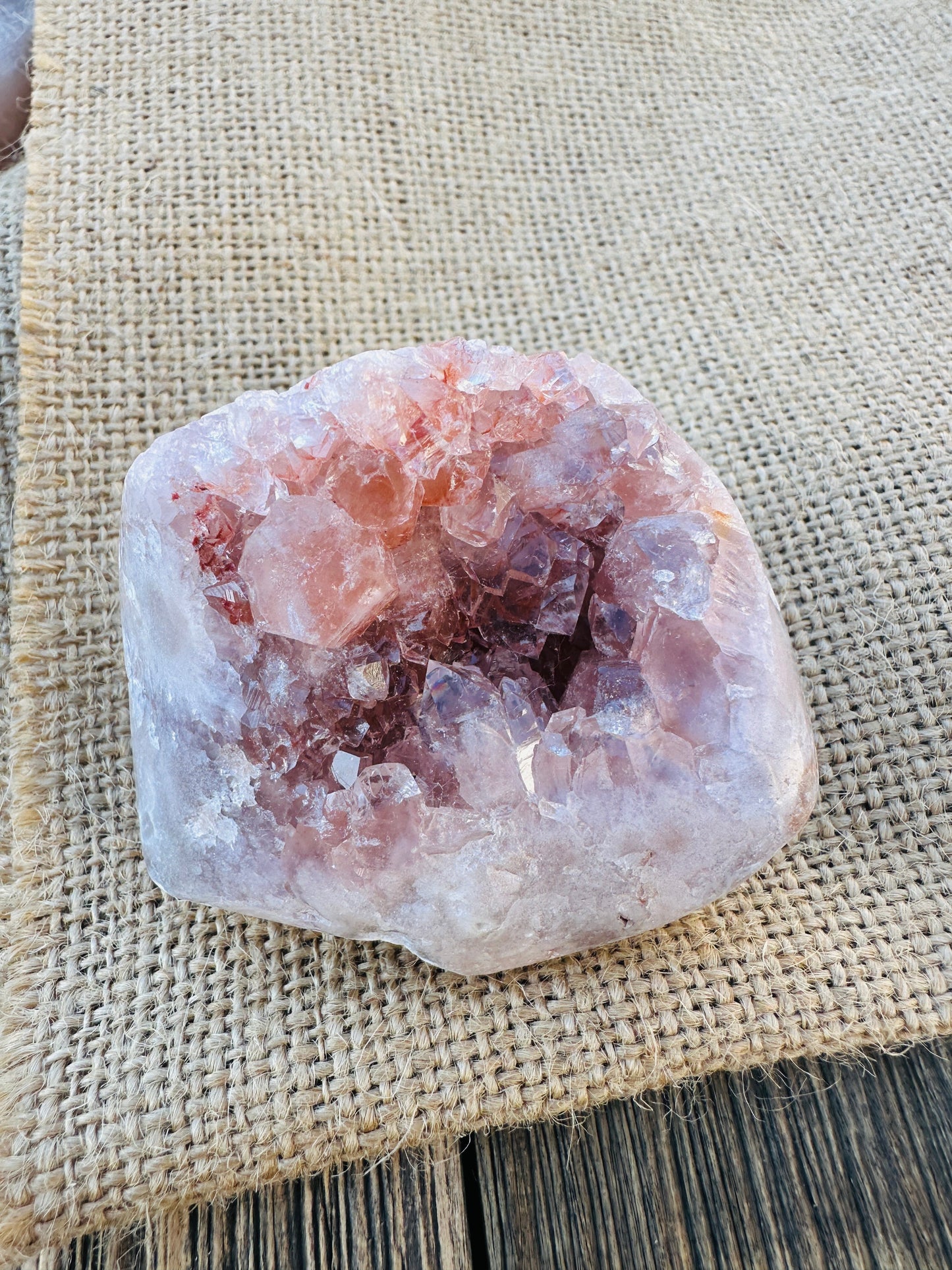 Nizhoni Crystals ✨  Pink Amethyst Geode Cluster