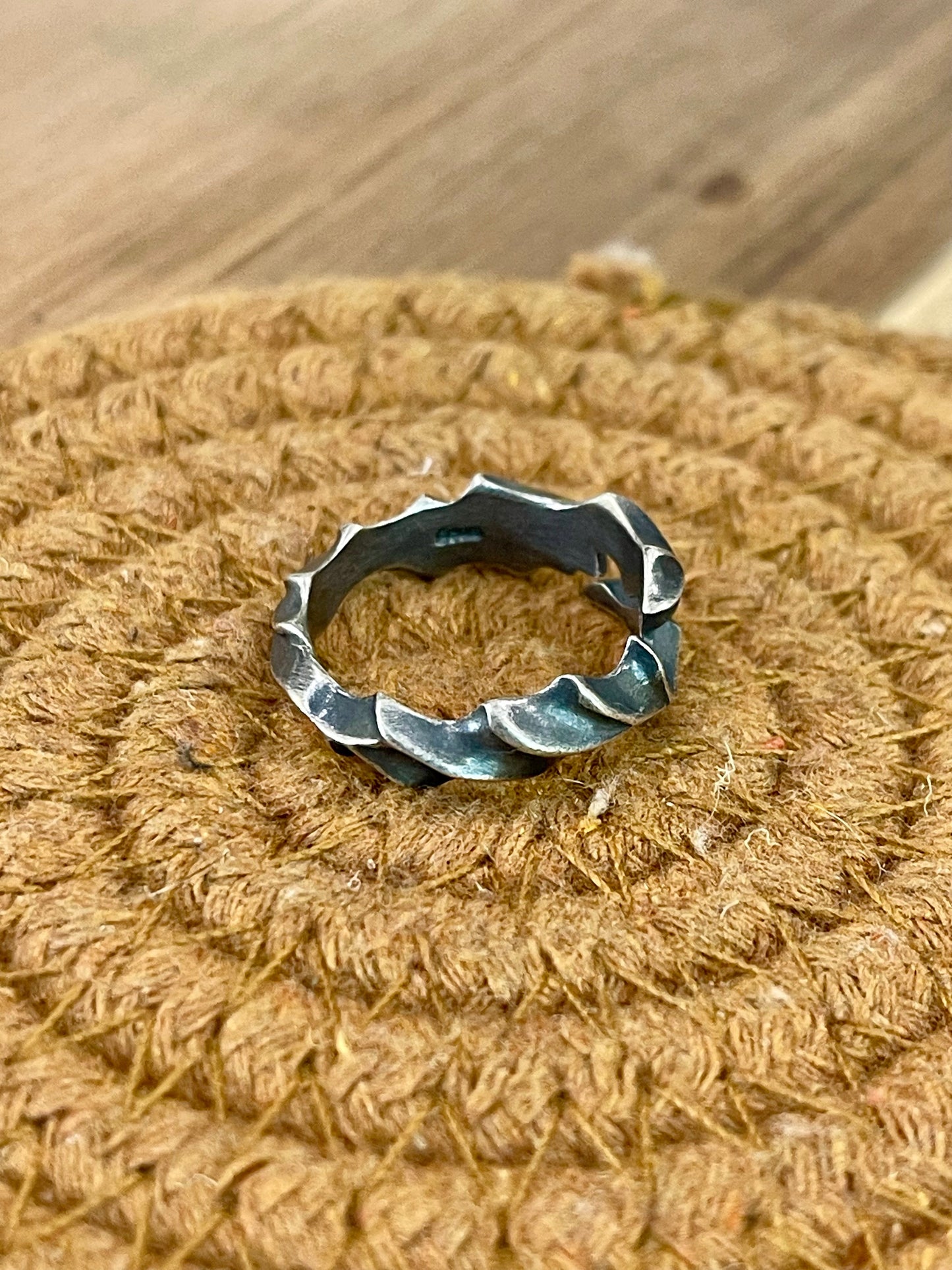 Handcrafted Sterling Silver Size 8 Ring