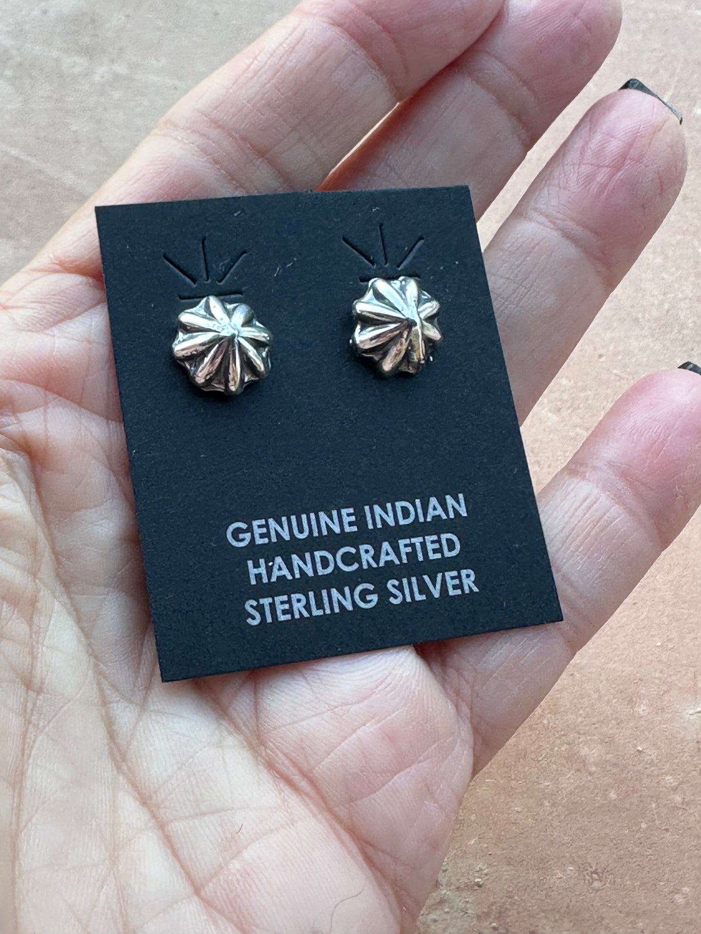 Handcrafted Sterling Silver Star Post Earrings By Kevin Billah