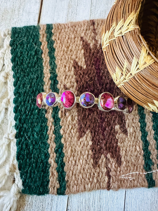 Handcrafted Sterling Silver & Pink Dream Mojave Cuff Bracelet
