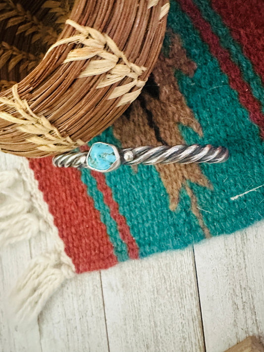 Handcrafted Sterling Silver & Turquoise Cuff Bracelet