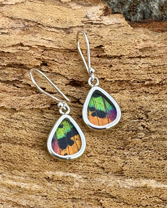 Butterfly Dangle Sterling Silver Earrings