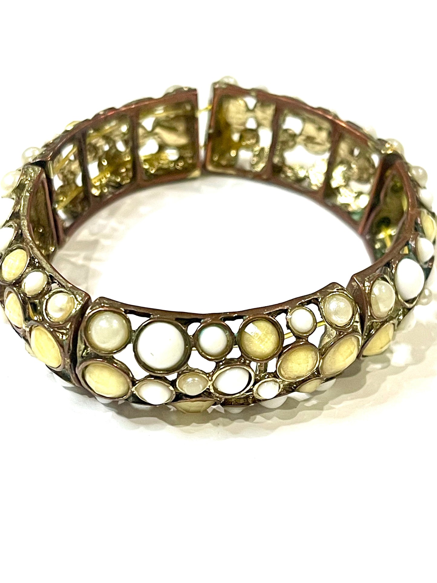 Vintage Handmade Copper Stretch Bracelet