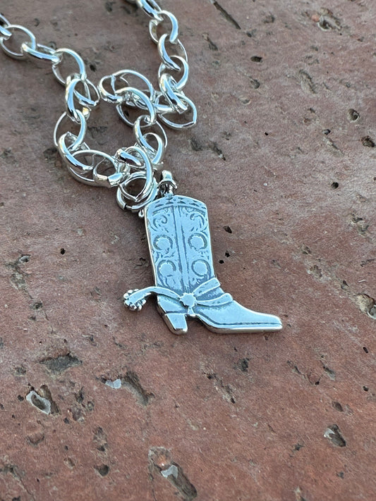 Handcrafted Sterling Silver Spur Me Up Charm