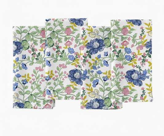Floral Print Cloth Napkins