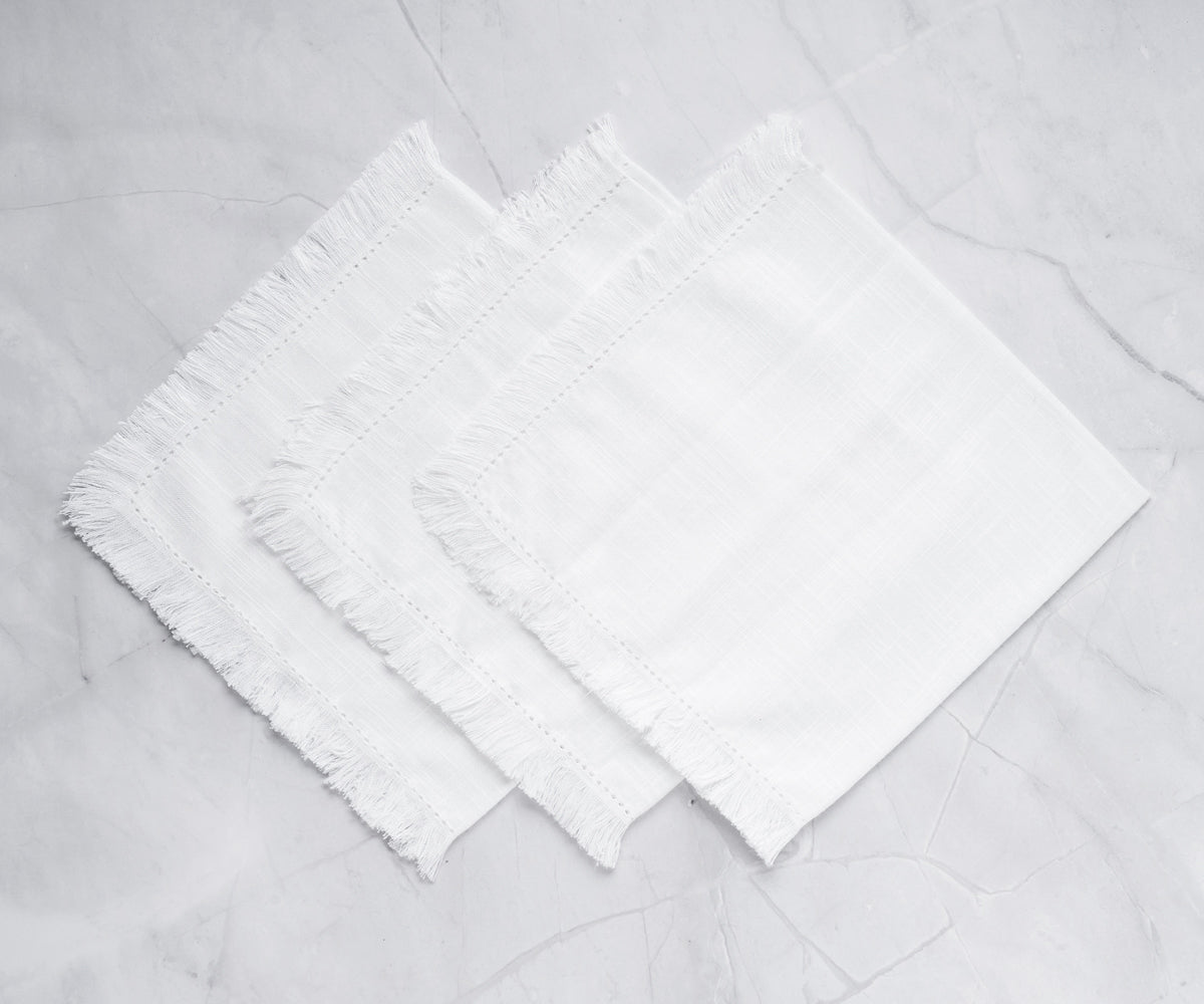Hemstitch Napkins - Table Napkins - Cotton Cloth Napkins