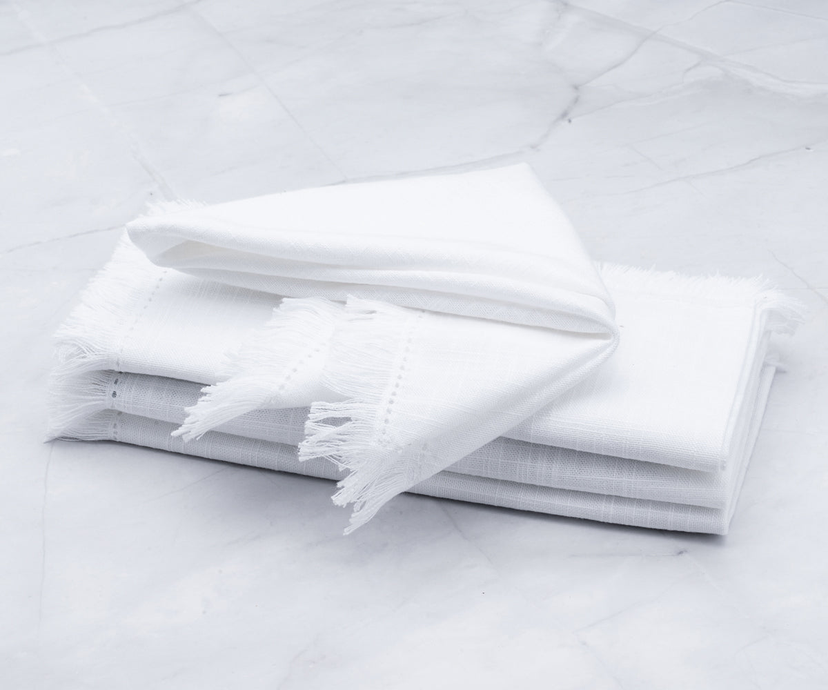 Hemstitch Napkins - Table Napkins - Cotton Cloth Napkins