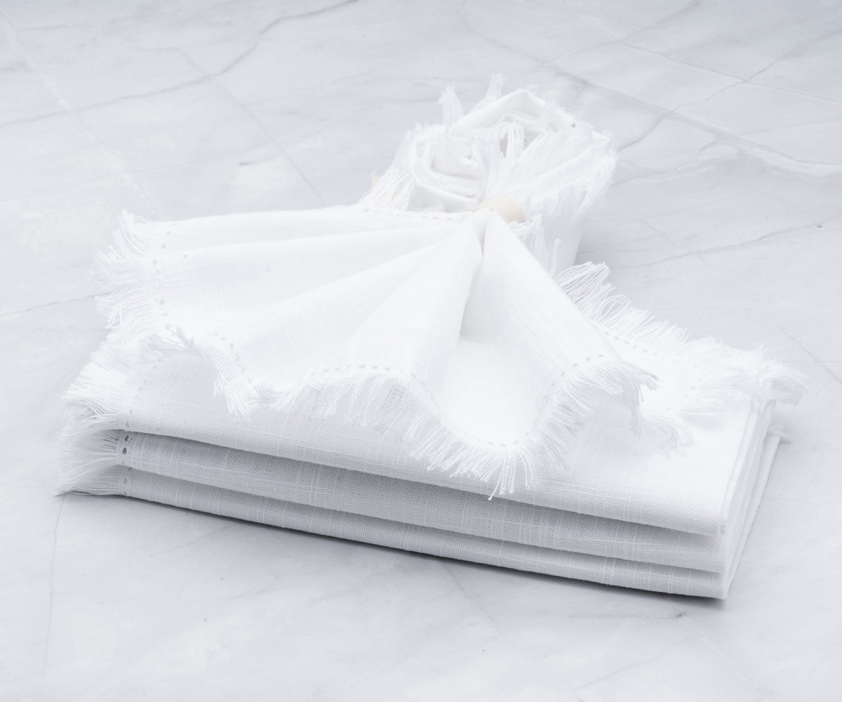 Hemstitch Napkins - Table Napkins - Cotton Cloth Napkins