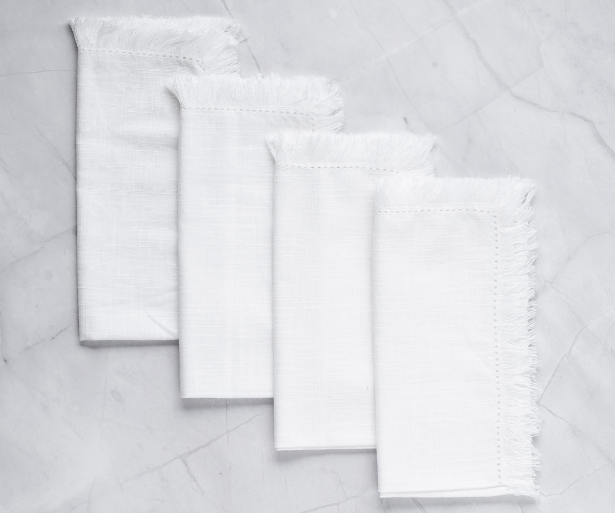 Hemstitch Napkins - Table Napkins - Cotton Cloth Napkins