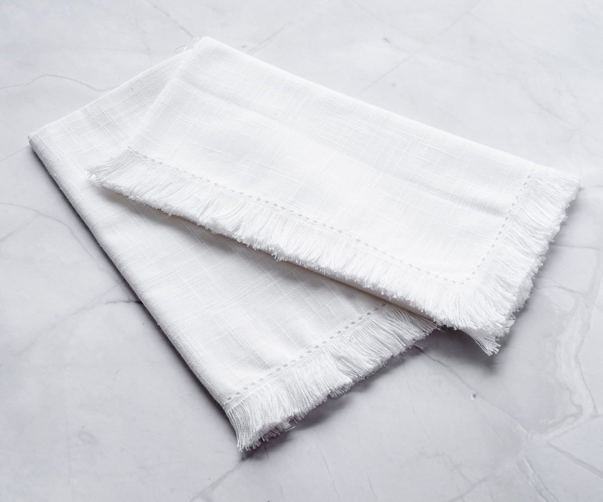 Hemstitch Napkins - Table Napkins - Cotton Cloth Napkins