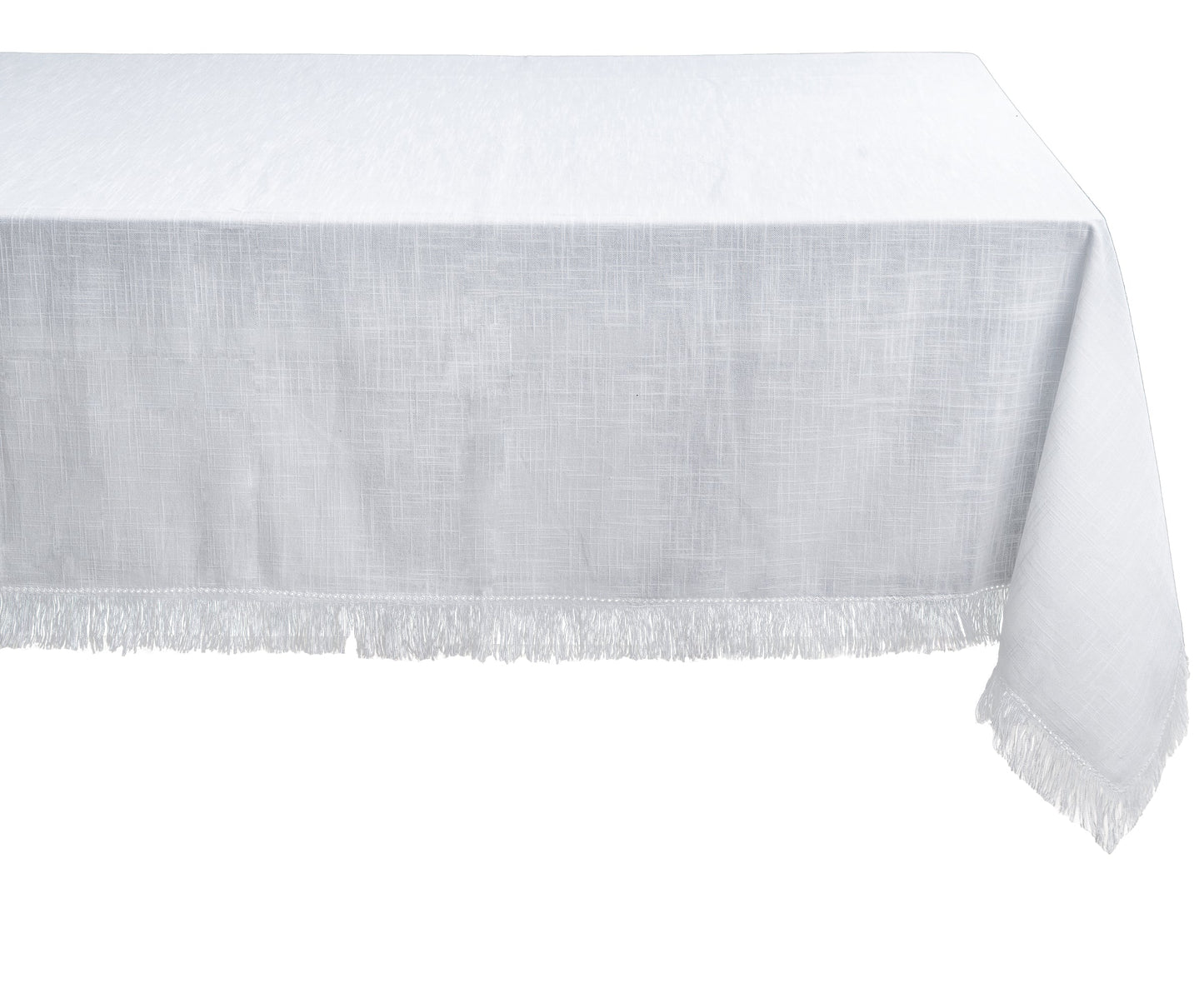 White Tablecloths - Fringe Edges