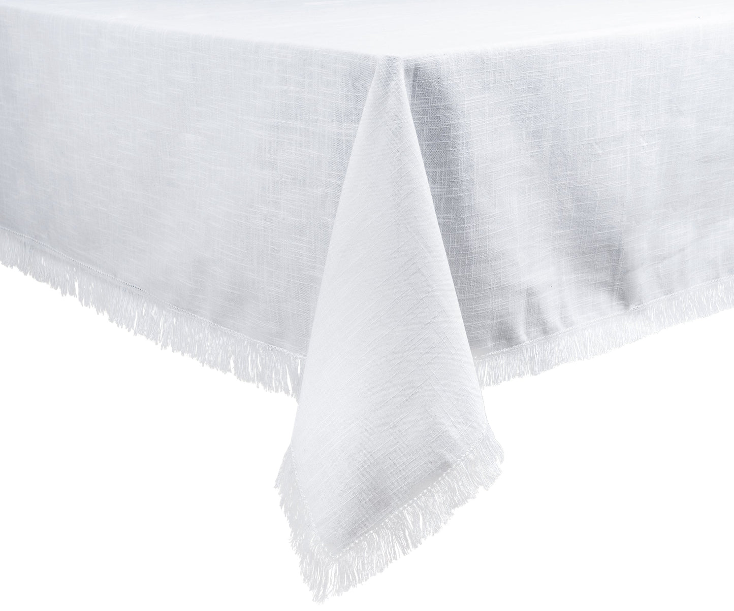 White Tablecloths - Fringe Edges