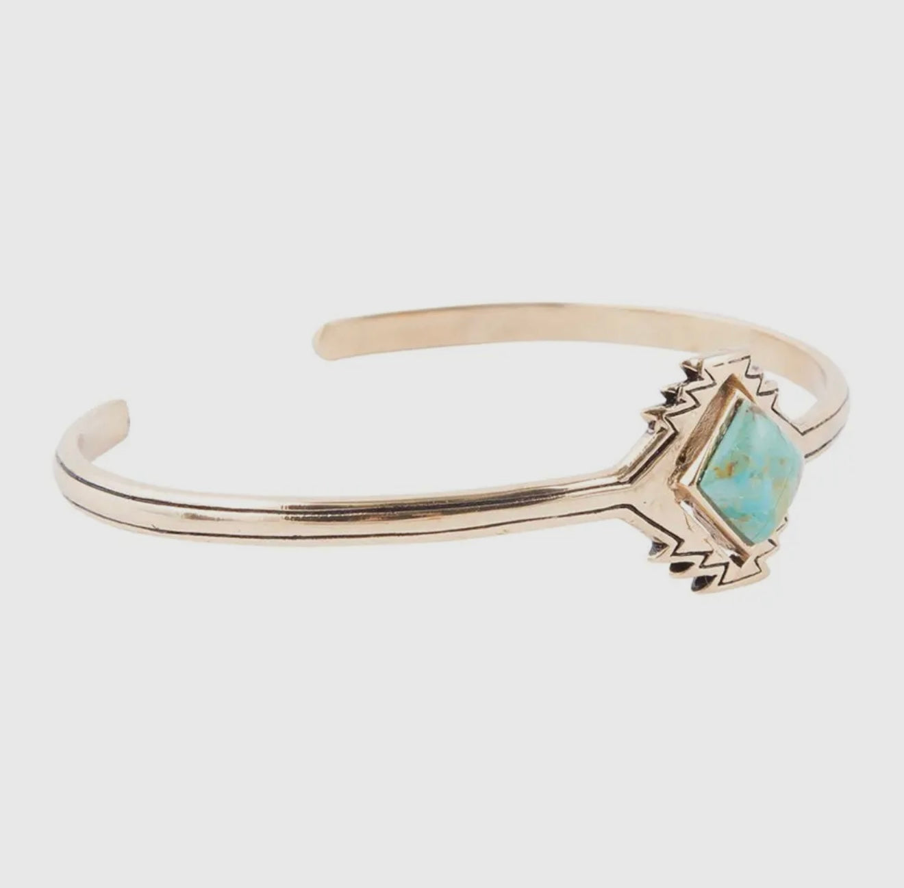“The Golden Collection”  Aztec Cuff Handmade Natural Turquoise Gold Plated Adjustable Bracelet Cuff