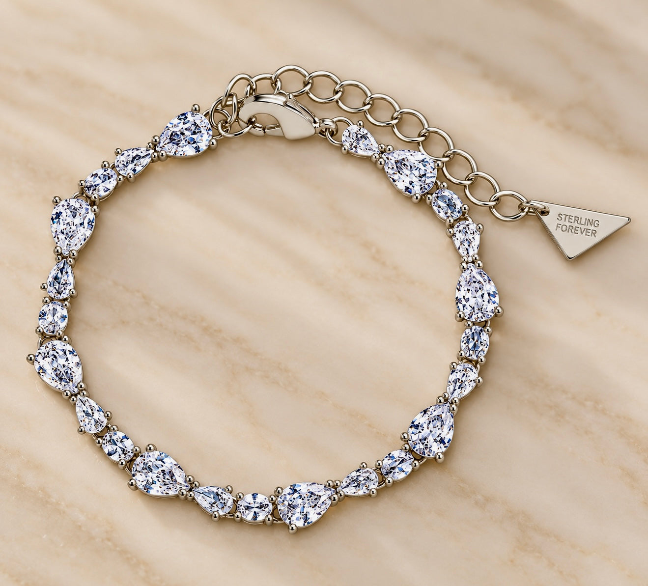 Sterling Silver Wyatt CZ Tennis Bracelet