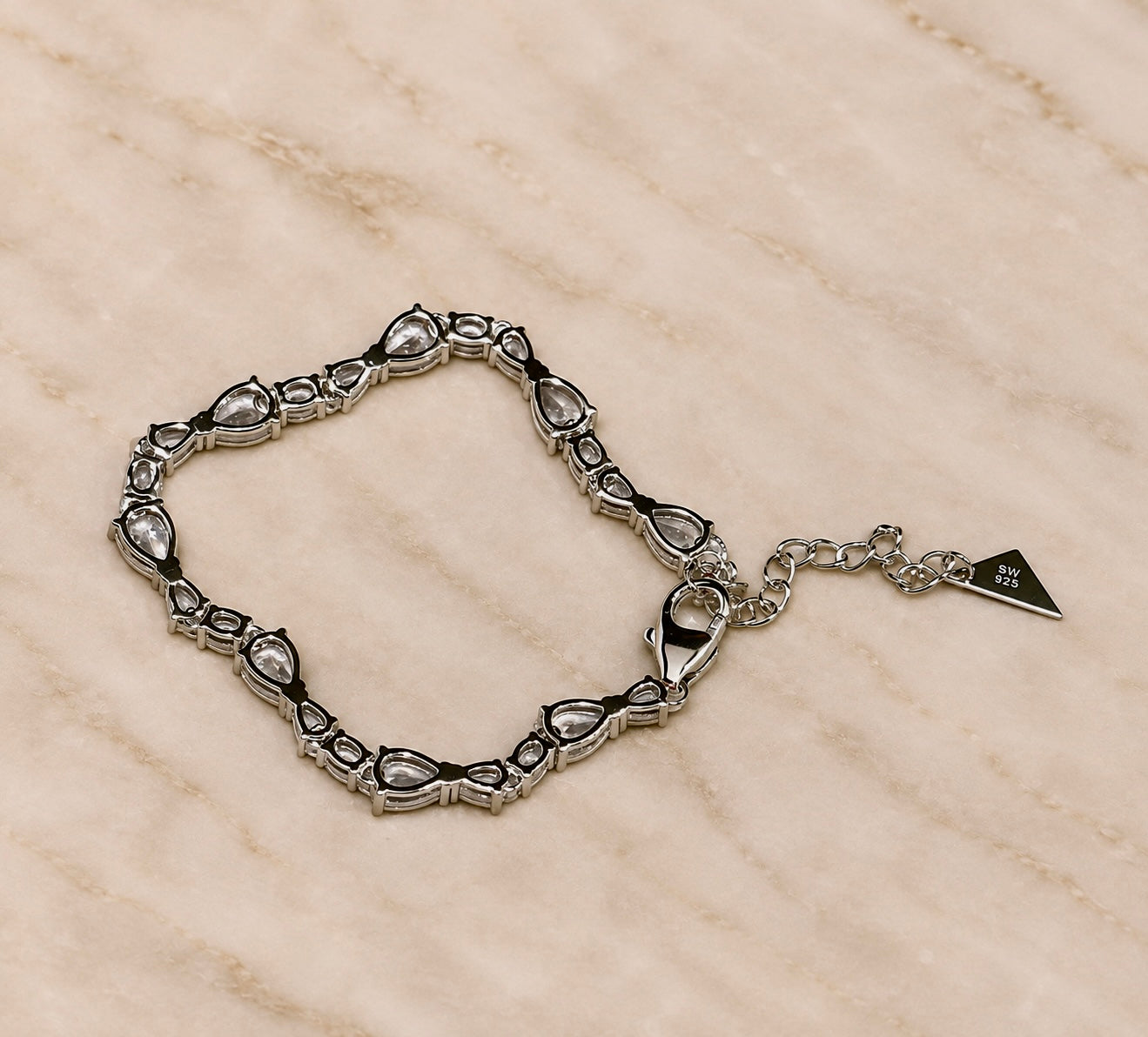 Sterling Silver Wyatt CZ Tennis Bracelet