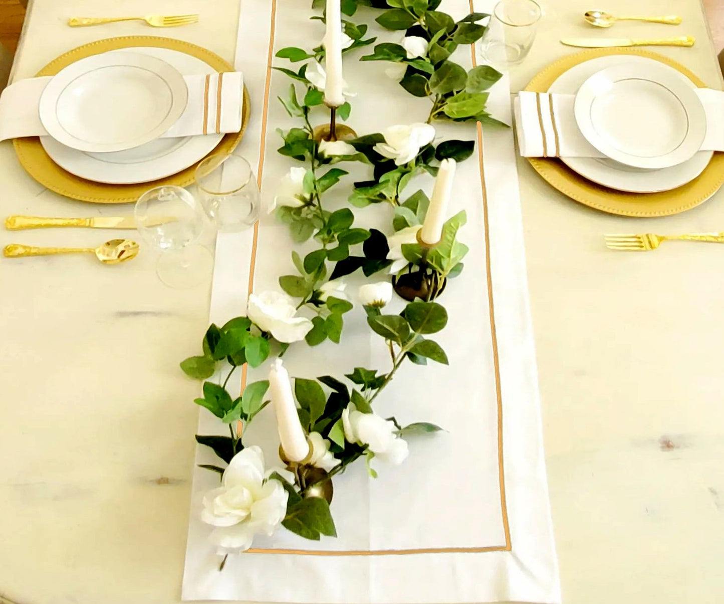 Dinner Napkins - White Cotton Napkins