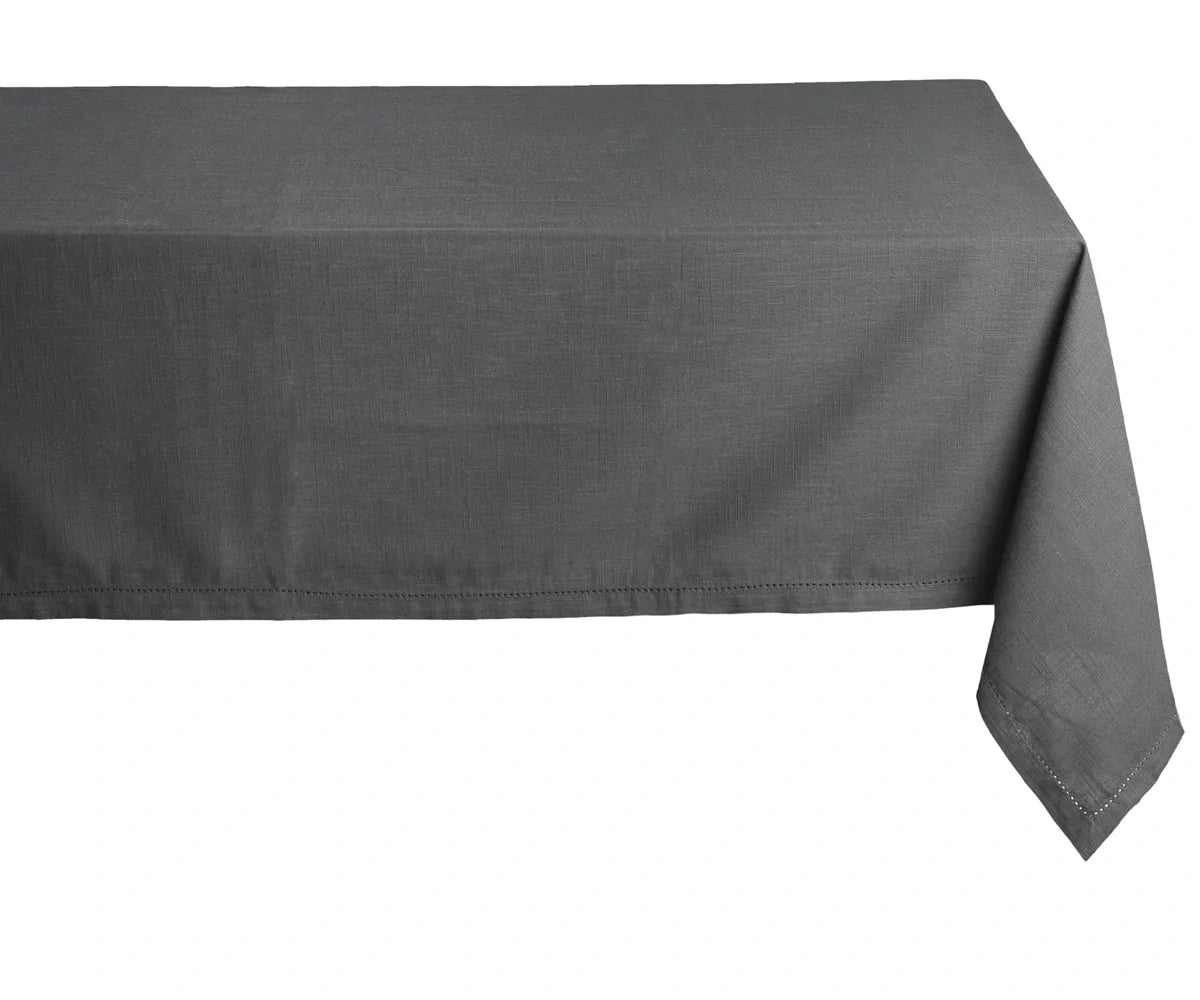 Gray Cotton Tablecloth