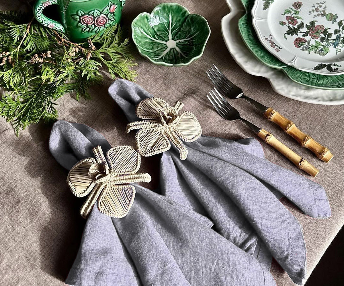 Gray Linen Napkins