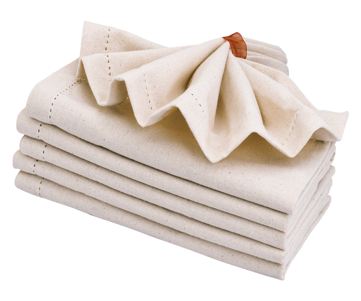 Hemstitch Napkins - Table Napkins - Cotton Cloth Napkins