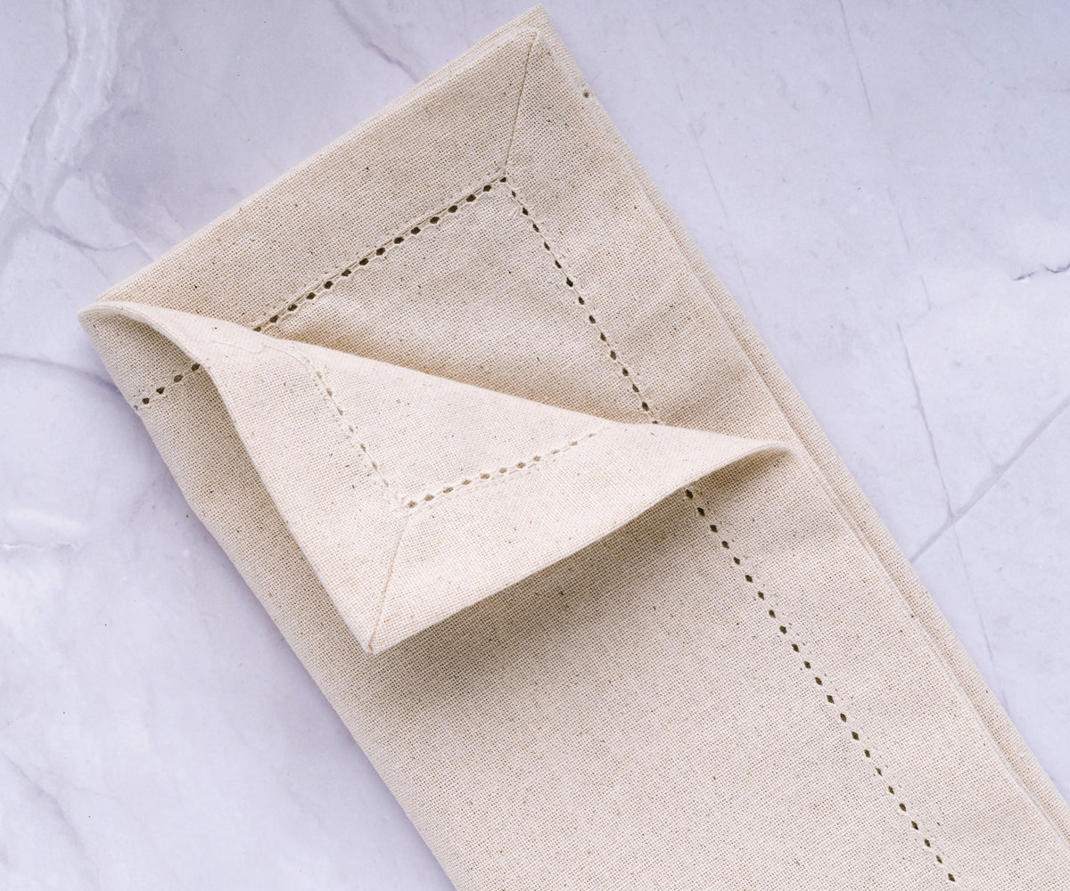 Hemstitched Dinner Napkins - 18 inch