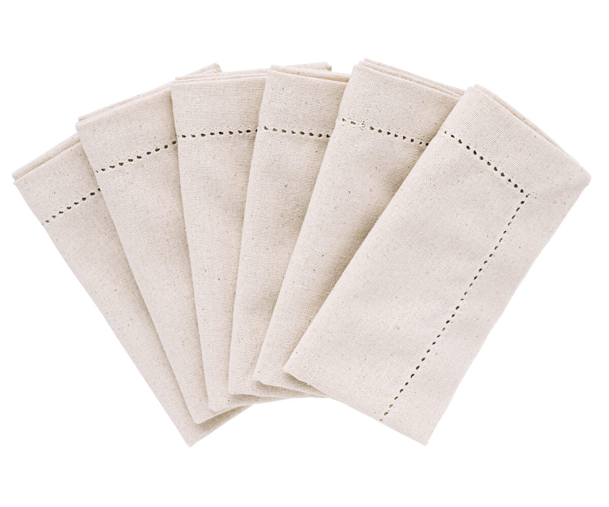 Hemstitched Cloth Napkins - 22 inch