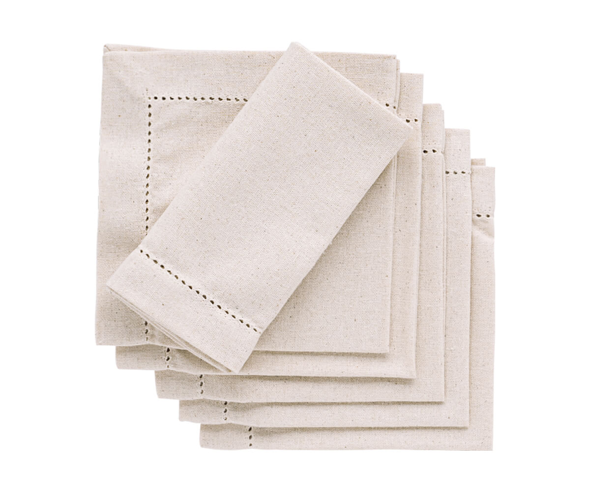 Hemstitched Dinner Napkins - 18 inch