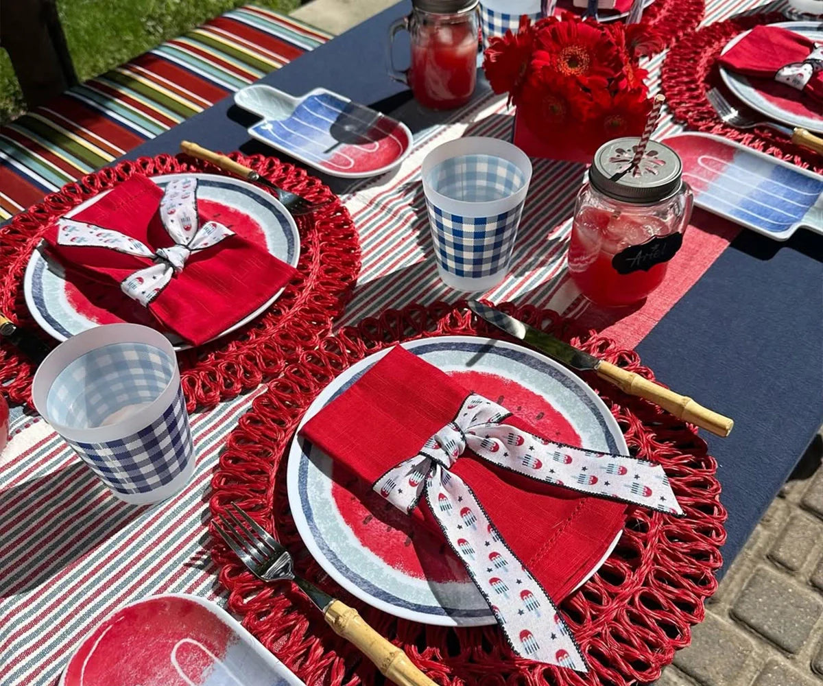 Cotton Dinner Napkins - Hemstitched Cloth Napkins