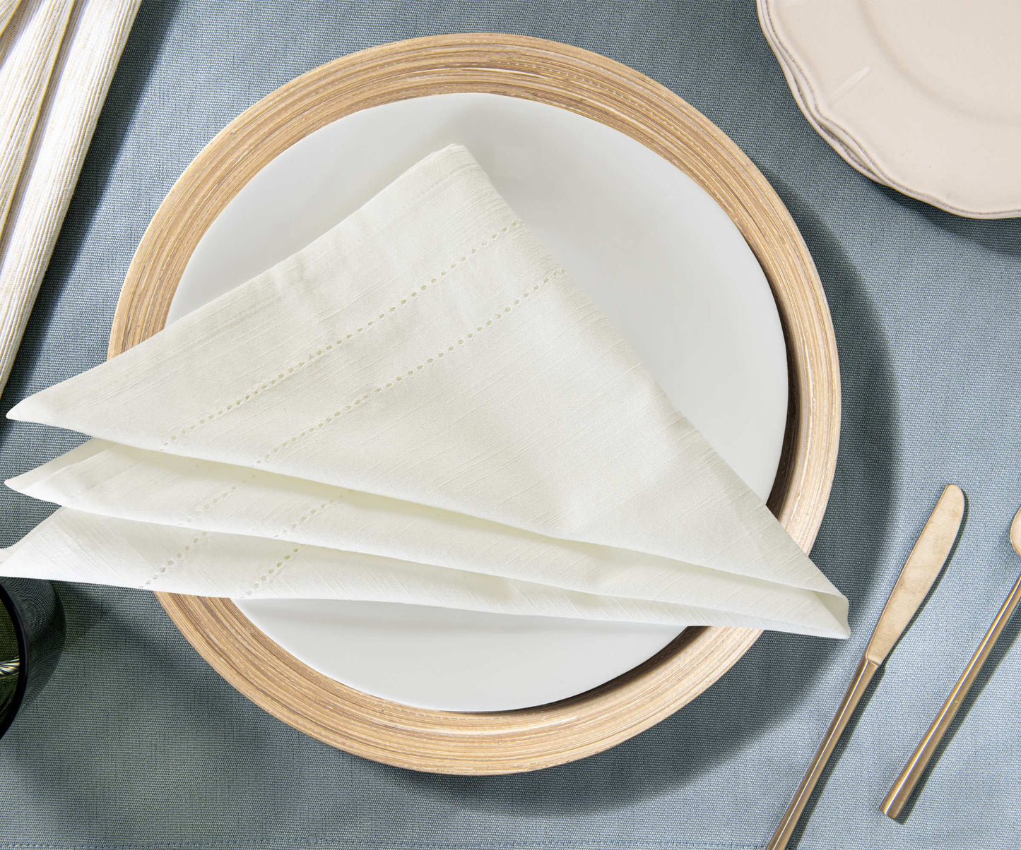 Custom Double hemstitch Cloth Napkins