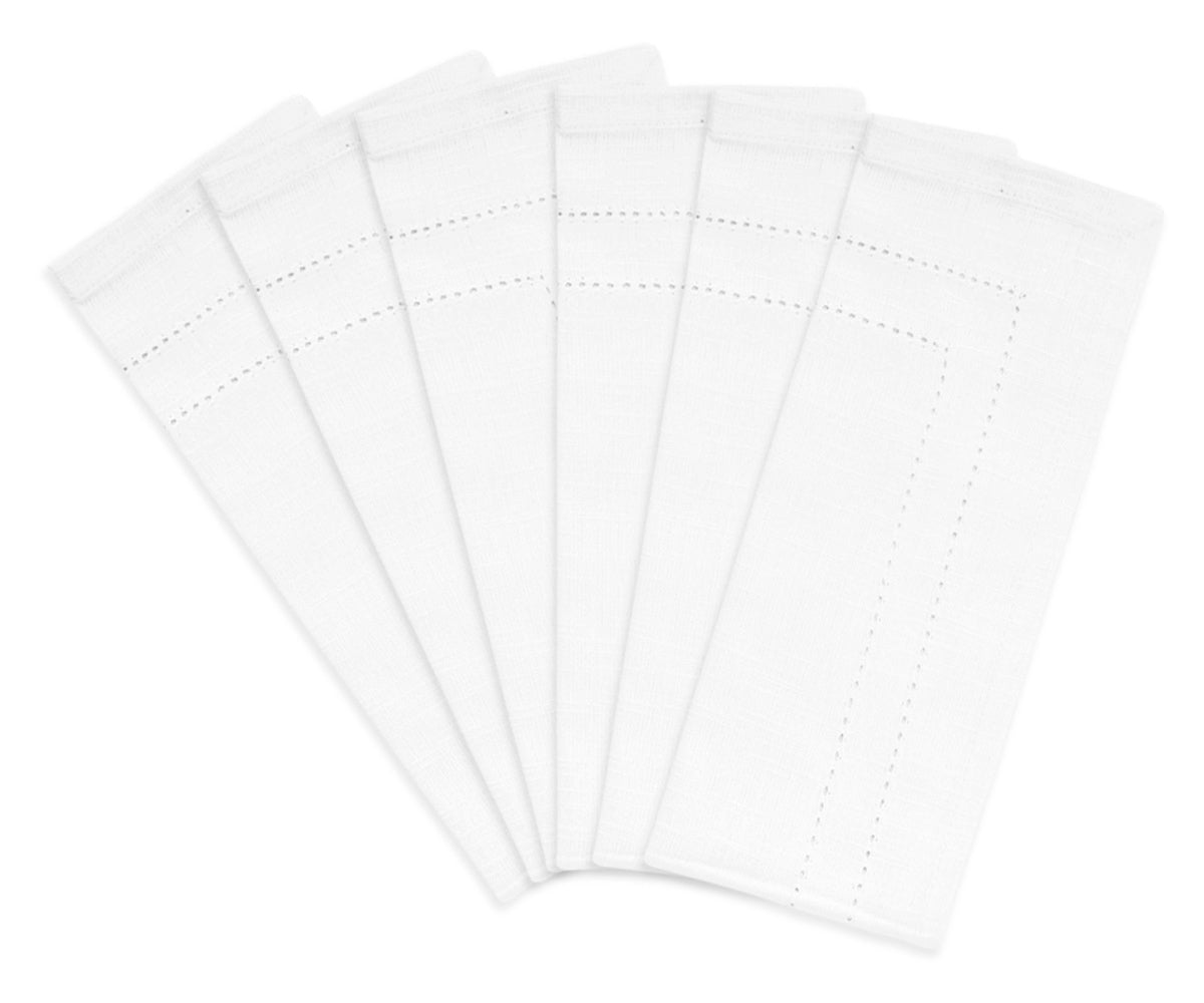 Ivory Double Hemstitch Napkins