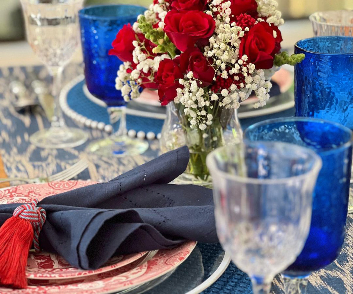 Cloth Dinner Napkins for Wedding Reception - Ivory, Red, Blue, Black, Navy, Green