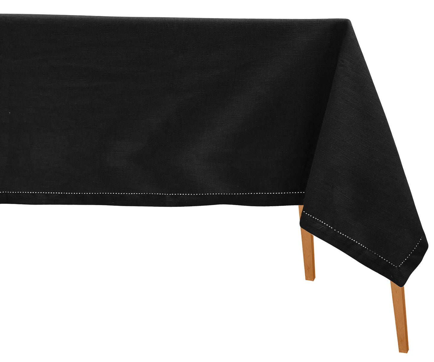 Black Tablecloth - Hemstitched