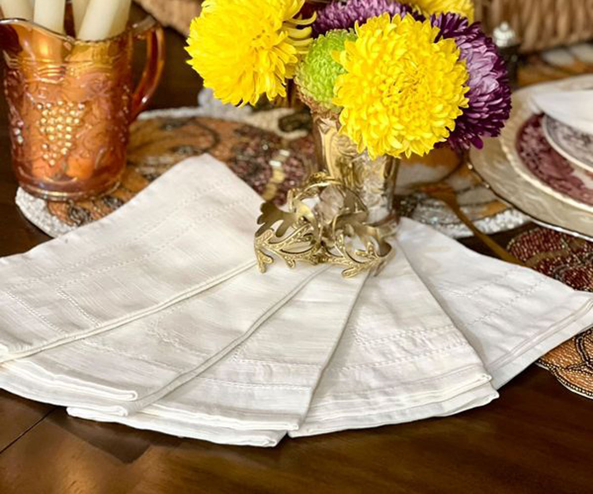 Cloth Dinner Napkins for Wedding Reception - Ivory, Red, Blue, Black, Navy, Green