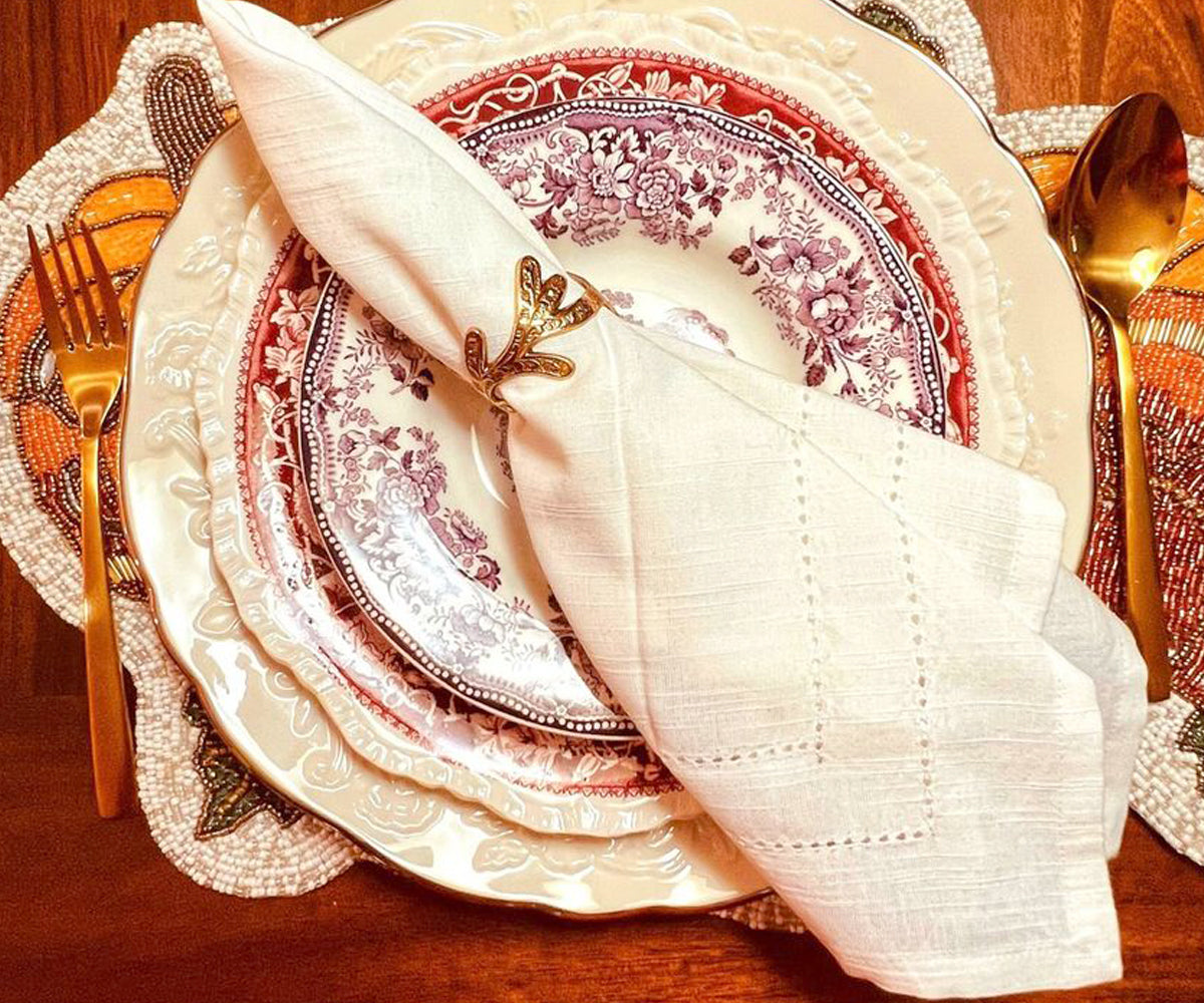 Cloth Dinner Napkins for Wedding Reception - Ivory, Red, Blue, Black, Navy, Green