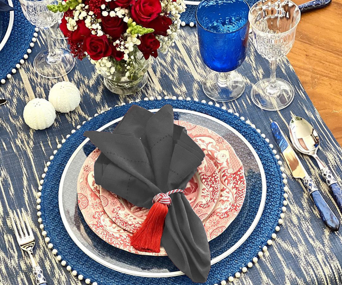Cotton Dinner Napkins - Hemstitched Cloth Napkins