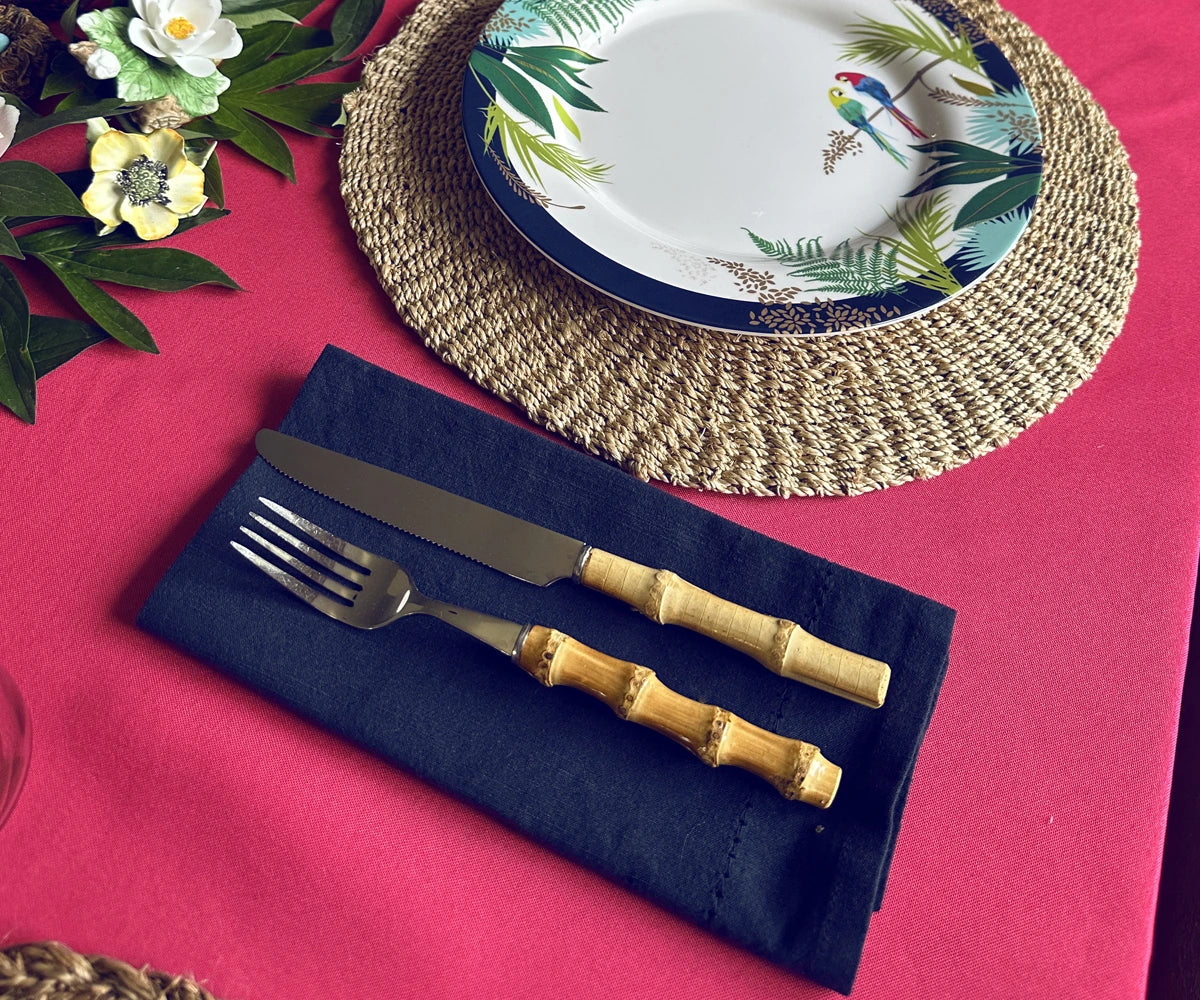 Cotton Dinner Napkins - Hemstitched Cloth Napkins