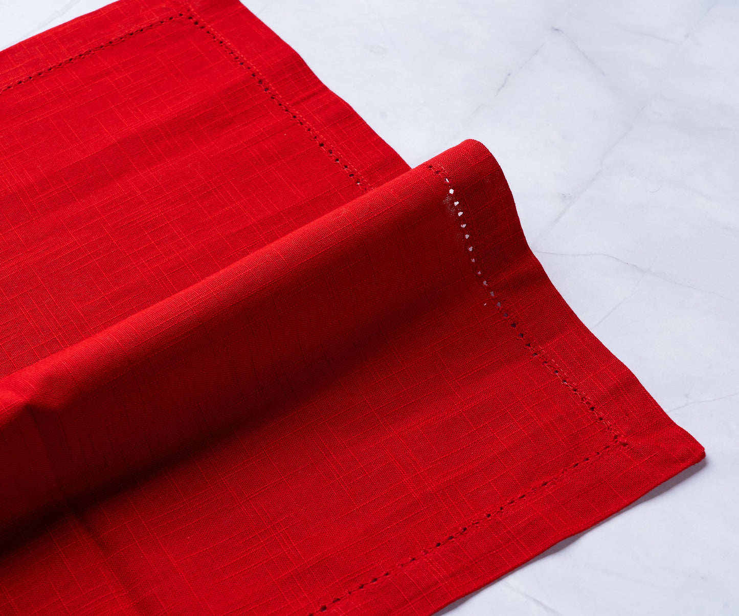 Cotton Dinner Napkins - Hemstitched Cloth Napkins