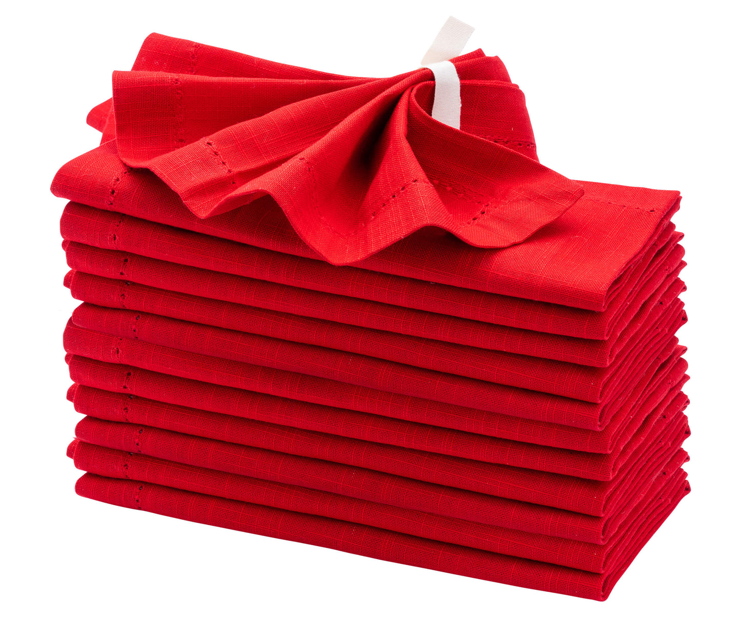 Cotton Dinner Napkins - Hemstitched Cloth Napkins