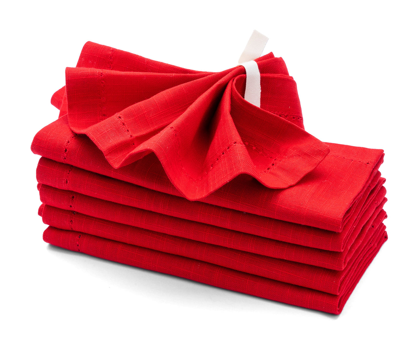 Cotton Dinner Napkins - Hemstitched Cloth Napkins